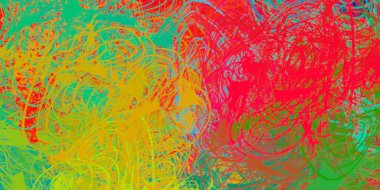 Soyut arka plan sanatı. 2D çizim. Etkileyici yağlı boya resim. Tuvalde fırça darbeleri. Modern sanat. Çok renkli arkaplan. Çağdaş sanat. İfade. Sanatsal dijital palet.