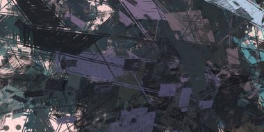 Soyut arka plan sanatı. 2D çizim. Etkileyici yağlı boya resim. Tuvalde fırça darbeleri. Modern sanat. Çok renkli arkaplan. Çağdaş sanat. İfade. Sanatsal dijital palet.