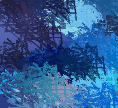 Soyut arka plan sanatı. 2D çizim. Etkileyici yağlı boya resim. Tuvalde fırça darbeleri. Modern sanat. Çok renkli arkaplan. Çağdaş sanat. İfade. Sanatsal dijital palet.