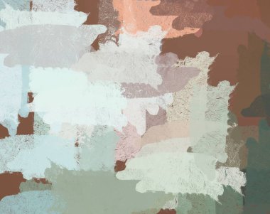 Soyut arka plan sanatı. 2D çizim. Etkileyici yağlı boya resim. Tuvalde fırça darbeleri. Modern sanat. Çok renkli arkaplan. Çağdaş sanat. İfade. Sanatsal dijital palet.