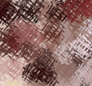 Soyut arka plan sanatı. 2D çizim. Etkileyici yağlı boya resim. Tuvalde fırça darbeleri. Modern sanat. Çok renkli arkaplan. Çağdaş sanat. İfade. Sanatsal dijital palet.