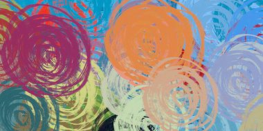 Soyut arka plan sanatı. 2D çizim. Etkileyici yağlı boya resim. Tuvalde fırça darbeleri. Modern sanat. Çok renkli arkaplan. Çağdaş sanat. İfade. Sanatsal dijital palet.