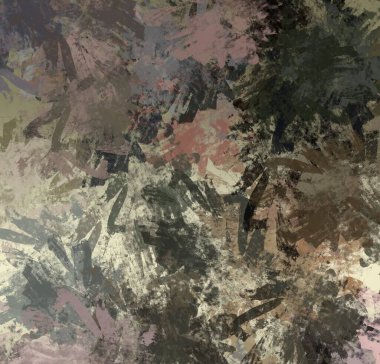 Soyut arka plan sanatı. 2D çizim. Etkileyici yağlı boya resim. Tuvalde fırça darbeleri. Modern sanat. Çok renkli arkaplan. Çağdaş sanat. İfade. Sanatsal dijital palet.