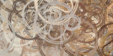 Soyut arka plan sanatı. 2D çizim. Etkileyici yağlı boya resim. Tuvalde fırça darbeleri. Modern sanat. Çok renkli arkaplan. Çağdaş sanat. İfade. Sanatsal dijital palet.