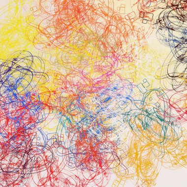 Soyut arka plan sanatı. 2D çizim. Etkileyici yağlı boya resim. Tuvalde fırça darbeleri. Modern sanat. Çok renkli arkaplan. Çağdaş sanat. İfade. Sanatsal dijital palet.