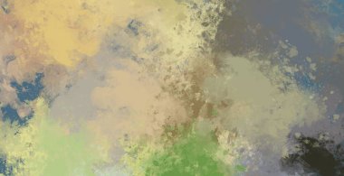 Soyut arka plan sanatı. 2D çizim. Etkileyici yağlı boya resim. Tuvalde fırça darbeleri. Modern sanat. Çok renkli arkaplan. Çağdaş sanat. İfade. Sanatsal dijital palet.