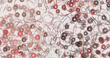 Soyut arka plan sanatı. 2D çizim. Etkileyici yağlı boya resim. Tuvalde fırça darbeleri. Modern sanat. Çok renkli arkaplan. Çağdaş sanat. İfade. Sanatsal dijital palet.