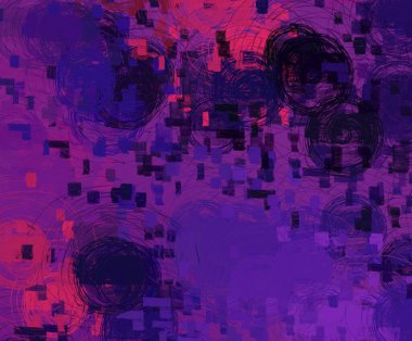 Soyut arka plan sanatı. 2D çizim. Etkileyici yağlı boya resim. Tuvalde fırça darbeleri. Modern sanat. Çok renkli arkaplan. Çağdaş sanat. İfade. Sanatsal dijital palet.