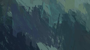 Soyut arka plan sanatı. 2D çizim. Etkileyici yağlı boya resim. Tuvalde fırça darbeleri. Modern sanat. Çok renkli arkaplan. Çağdaş sanat. İfade. Sanatsal dijital palet.