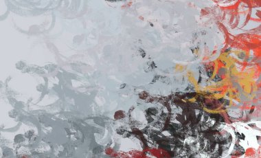 Soyut arka plan sanatı. 2D çizim. Etkileyici yağlı boya resim. Tuvalde fırça darbeleri. Modern sanat. Çok renkli arkaplan. Çağdaş sanat. İfade. Sanatsal dijital palet.