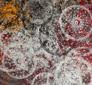 Soyut arka plan sanatı. 2D çizim. Etkileyici yağlı boya resim. Tuvalde fırça darbeleri. Modern sanat. Çok renkli arkaplan. Çağdaş sanat. İfade. Sanatsal dijital palet.