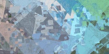 Soyut arka plan sanatı. 2D çizim. Etkileyici yağlı boya resim. Tuvalde fırça darbeleri. Modern sanat. Çok renkli arkaplan. Çağdaş sanat. İfade. Sanatsal dijital palet.