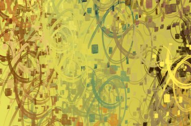 Soyut arka plan sanatı. 2D çizim. Etkileyici yağlı boya resim. Tuvalde fırça darbeleri. Modern sanat. Çok renkli arkaplan. Çağdaş sanat. İfade. Sanatsal dijital palet.