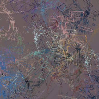 Soyut arka plan sanatı. 2D çizim. Etkileyici yağlı boya resim. Tuvalde fırça darbeleri. Modern sanat. Çok renkli arkaplan. Çağdaş sanat. İfade. Sanatsal dijital palet.