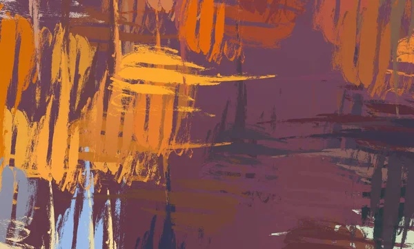 Abstracte Achtergrondkunst Illustratie Expressieve Olieverf Penseelstreken Doek Moderne Kunst Meerkleurige — Stockfoto