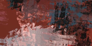 Soyut arka plan sanatı. 2D çizim. Etkileyici yağlı boya resim. Tuvalde fırça darbeleri. Modern sanat. Çok renkli arkaplan. Çağdaş sanat. İfade. Sanatsal dijital palet.