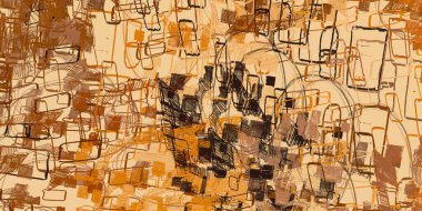 Soyut arka plan sanatı. 2D çizim. Etkileyici yağlı boya resim. Tuvalde fırça darbeleri. Modern sanat. Çok renkli arkaplan. Çağdaş sanat. İfade. Sanatsal dijital palet.