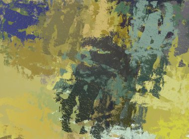 Soyut arka plan sanatı. 2D çizim. Etkileyici yağlı boya resim. Tuvalde fırça darbeleri. Modern sanat. Çok renkli arkaplan. Çağdaş sanat. İfade. Sanatsal dijital palet.