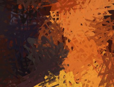 Soyut arka plan sanatı. 2D çizim. Etkileyici yağlı boya resim. Tuvalde fırça darbeleri. Modern sanat. Çok renkli arkaplan. Çağdaş sanat. İfade. Sanatsal dijital palet.