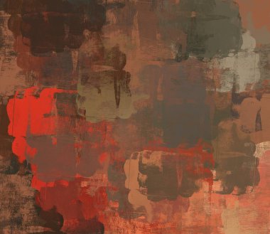 Soyut arka plan sanatı. 2D çizim. Etkileyici yağlı boya resim. Tuvalde fırça darbeleri. Modern sanat. Çok renkli arkaplan. Çağdaş sanat. İfade. Sanatsal dijital palet.