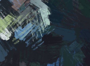 Soyut arka plan sanatı. 2D çizim. Etkileyici yağlı boya resim. Tuvalde fırça darbeleri. Modern sanat. Çok renkli arkaplan. Çağdaş sanat. İfade. Sanatsal dijital palet.