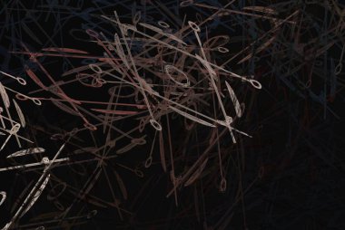 Soyut arka plan sanatı. 2D çizim. Etkileyici yağlı boya resim. Tuvalde fırça darbeleri. Modern sanat. Çok renkli arkaplan. Çağdaş sanat. İfade. Sanatsal dijital palet.