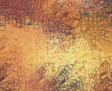 Soyut arka plan sanatı. 2D çizim. Etkileyici yağlı boya resim. Tuvalde fırça darbeleri. Modern sanat. Çok renkli arkaplan. Çağdaş sanat. İfade. Sanatsal dijital palet.