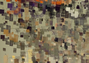 Soyut arka plan sanatı. 2D çizim. Etkileyici yağlı boya resim. Tuvalde fırça darbeleri. Modern sanat. Çok renkli arkaplan. Çağdaş sanat. İfade. Sanatsal dijital palet.