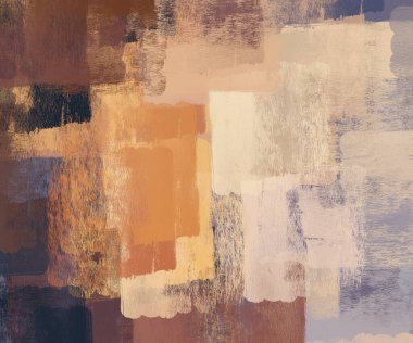 Soyut arka plan sanatı. 2D çizim. Etkileyici yağlı boya resim. Tuvalde fırça darbeleri. Modern sanat. Çok renkli arkaplan. Çağdaş sanat. İfade. Sanatsal dijital palet.