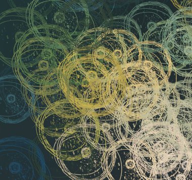 Soyut arka plan sanatı. 2D çizim. Etkileyici yağlı boya resim. Tuvalde fırça darbeleri. Modern sanat. Çok renkli arkaplan. Çağdaş sanat. İfade. Sanatsal dijital palet.