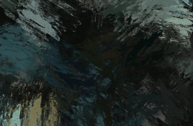 Soyut arka plan sanatı. 2D çizim. Etkileyici yağlı boya resim. Tuvalde fırça darbeleri. Modern sanat. Çok renkli arkaplan. Çağdaş sanat. İfade. Sanatsal dijital palet.