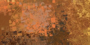 Soyut arka plan sanatı. 2D çizim. Etkileyici yağlı boya resim. Tuvalde fırça darbeleri. Modern sanat. Çok renkli arkaplan. Çağdaş sanat. İfade. Sanatsal dijital palet.