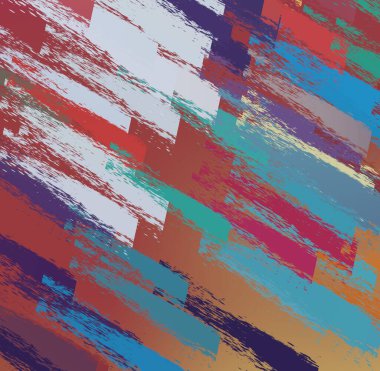 Soyut arka plan sanatı. 2D çizim. Etkileyici yağlı boya resim. Tuvalde fırça darbeleri. Modern sanat. Çok renkli arkaplan. Çağdaş sanat. İfade. Sanatsal dijital palet.