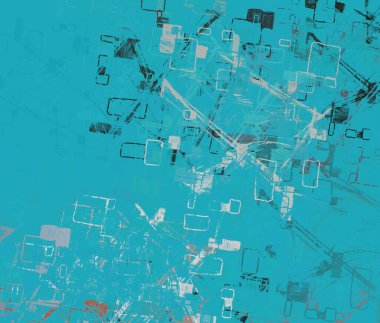 Soyut arka plan sanatı. 2D çizim. Etkileyici yağlı boya resim. Tuvalde fırça darbeleri. Modern sanat. Çok renkli arkaplan. Çağdaş sanat. İfade. Sanatsal dijital palet.