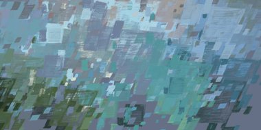 Soyut arka plan sanatı. 2D çizim. Etkileyici yağlı boya resim. Tuvalde fırça darbeleri. Modern sanat. Çok renkli arkaplan. Çağdaş sanat. İfade. Sanatsal dijital palet.