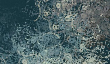 Soyut arka plan sanatı. 2D çizim. Etkileyici yağlı boya resim. Tuvalde fırça darbeleri. Modern sanat. Çok renkli arkaplan. Çağdaş sanat. İfade. Sanatsal dijital palet.