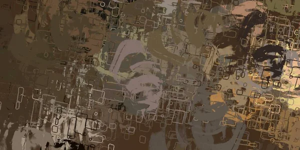 Soyut arka plan sanatı. 2D çizim. Etkileyici yağlı boya resim. Tuvalde fırça darbeleri. Modern sanat. Çok renkli arkaplan. Çağdaş sanat. İfade. Sanatsal dijital palet.