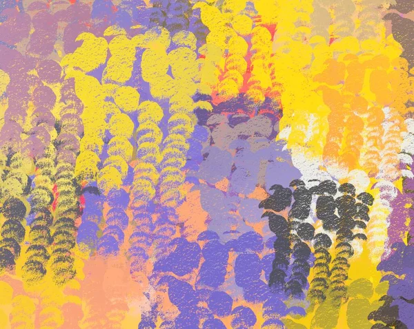 Soyut arka plan sanatı. 2D çizim. Etkileyici yağlı boya resim. Tuvalde fırça darbeleri. Modern sanat. Çok renkli arkaplan. Çağdaş sanat. İfade. Sanatsal dijital palet.