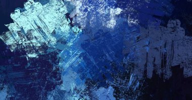 Soyut arka plan sanatı. 2D çizim. Etkileyici yağlı boya resim. Tuvalde fırça darbeleri. Modern sanat. Çok renkli arkaplan. Çağdaş sanat. İfade. Sanatsal dijital palet.