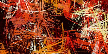 Soyut arka plan sanatı. 2D çizim. Etkileyici yağlı boya resim. Tuvalde fırça darbeleri. Modern sanat. Çok renkli arkaplan. Çağdaş sanat. İfade. Sanatsal dijital palet.