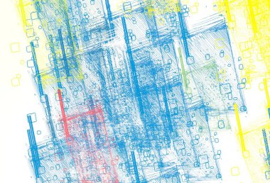 Soyut arka plan sanatı. 2D çizim. Etkileyici yağlı boya resim. Tuvalde fırça darbeleri. Modern sanat. Çok renkli arkaplan. Çağdaş sanat. İfade. Sanatsal dijital palet.