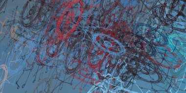 Soyut arka plan sanatı. 2D çizim. Etkileyici yağlı boya resim. Tuvalde fırça darbeleri. Modern sanat. Çok renkli arkaplan. Çağdaş sanat. İfade. Sanatsal dijital palet.