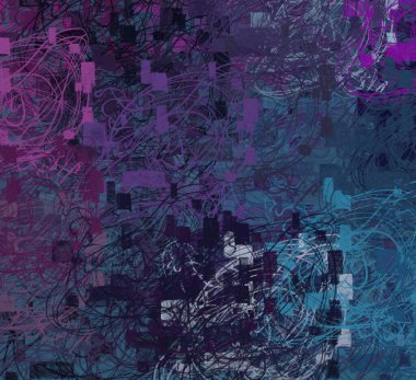 Soyut arka plan sanatı. 2D çizim. Etkileyici yağlı boya resim. Tuvalde fırça darbeleri. Modern sanat. Çok renkli arkaplan. Çağdaş sanat. İfade. Sanatsal dijital palet.