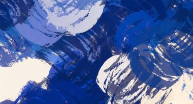 Soyut arka plan sanatı. 2D çizim. Etkileyici yağlı boya resim. Tuvalde fırça darbeleri. Modern sanat. Çok renkli arkaplan. Çağdaş sanat. İfade. Sanatsal dijital palet.