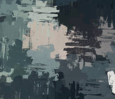 Soyut arka plan sanatı. 2D çizim. Etkileyici yağlı boya resim. Tuvalde fırça darbeleri. Modern sanat. Çok renkli arkaplan. Çağdaş sanat. İfade. Sanatsal dijital palet.