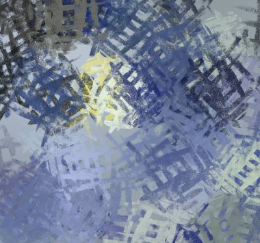 Soyut arka plan sanatı. 2D çizim. Etkileyici yağlı boya resim. Tuvalde fırça darbeleri. Modern sanat. Çok renkli arkaplan. Çağdaş sanat. İfade. Sanatsal dijital palet.