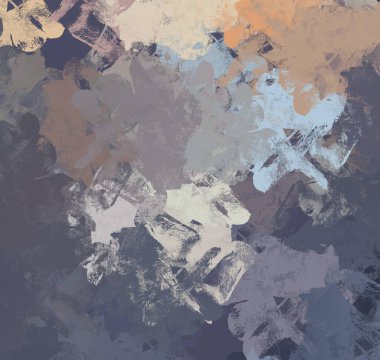 Soyut arka plan sanatı. 2D çizim. Etkileyici yağlı boya resim. Tuvalde fırça darbeleri. Modern sanat. Çok renkli arkaplan. Çağdaş sanat. İfade. Sanatsal dijital palet.