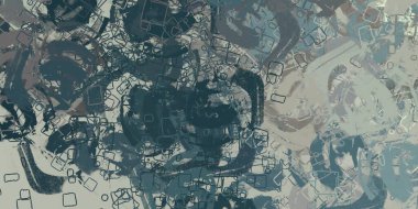 Soyut arka plan sanatı. 2D çizim. Etkileyici yağlı boya resim. Tuvalde fırça darbeleri. Modern sanat. Çok renkli arkaplan. Çağdaş sanat. İfade. Sanatsal dijital palet.