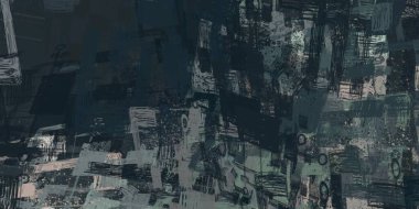 Soyut arka plan sanatı. 2D çizim. Etkileyici yağlı boya resim. Tuvalde fırça darbeleri. Modern sanat. Çok renkli arkaplan. Çağdaş sanat. İfade. Sanatsal dijital palet.