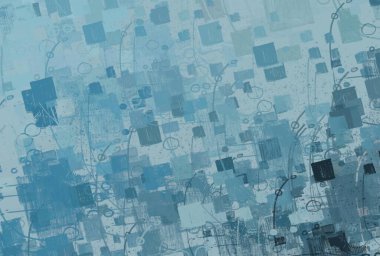 Soyut arka plan sanatı. 2D çizim. Etkileyici yağlı boya resim. Tuvalde fırça darbeleri. Modern sanat. Çok renkli arkaplan. Çağdaş sanat. İfade. Sanatsal dijital palet.